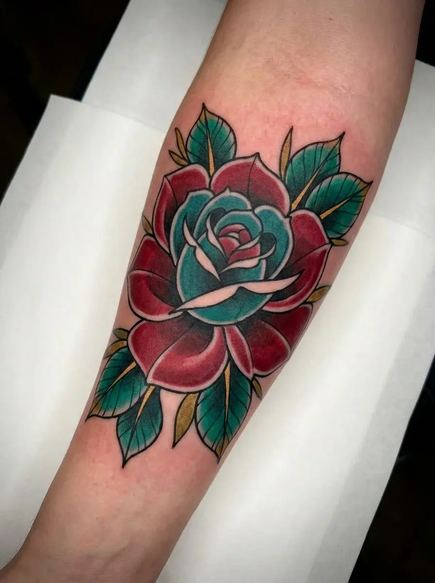 Neo Traditional Rose